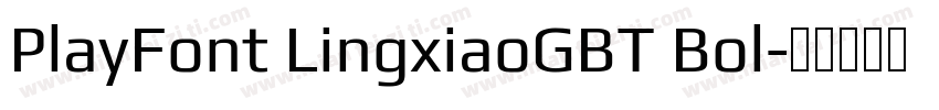 PlayFont LingxiaoGBT Bol字体转换